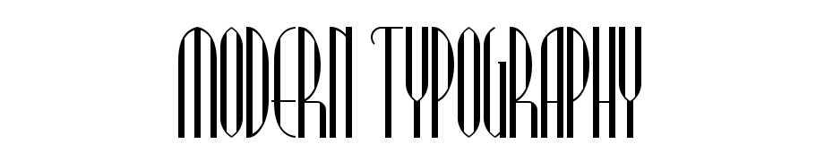 Modern Typography Yazı tipi ücretsiz indir